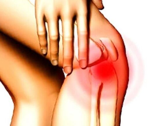 Pulsating knee pain caused by meniscus injury