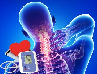 The jumps in blood pressure in cervical osteochondrosis