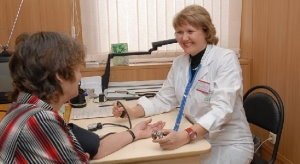 Measurement of blood pressure after a doctor's appointment